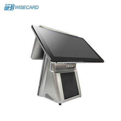 Wireless Desktop Dual Touch Screen POS Machine RK3399 Processor Wins / Android OS