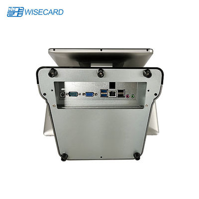 Desktop Dual Screen POS Terminal Double Sided Display RK3399 Processor Wins / Android OS
