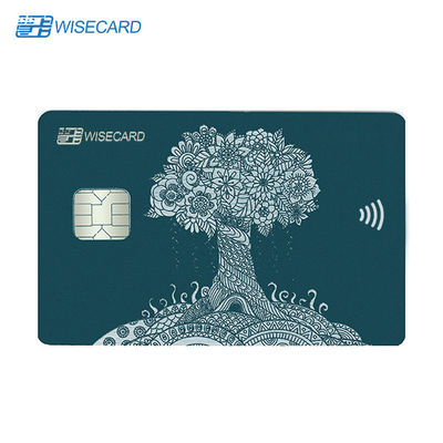 WCT Metal Contactless Smart Touch Cards NFC 85X54mm CMYK Offset Printing