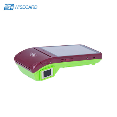 5800mAh Biyometrik Mobil POS Terminali Biyometrik ile 4 PSAM PCI EMMC